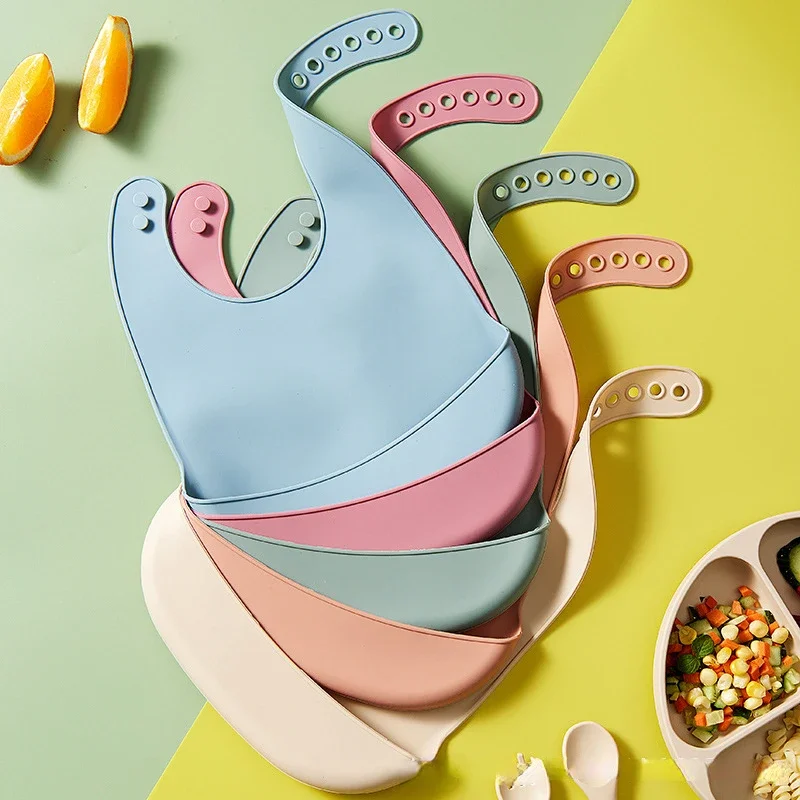 Waterproof Baby Bibs Silicone - 1PCS 실리콘 베이비 턱받이 방수 침