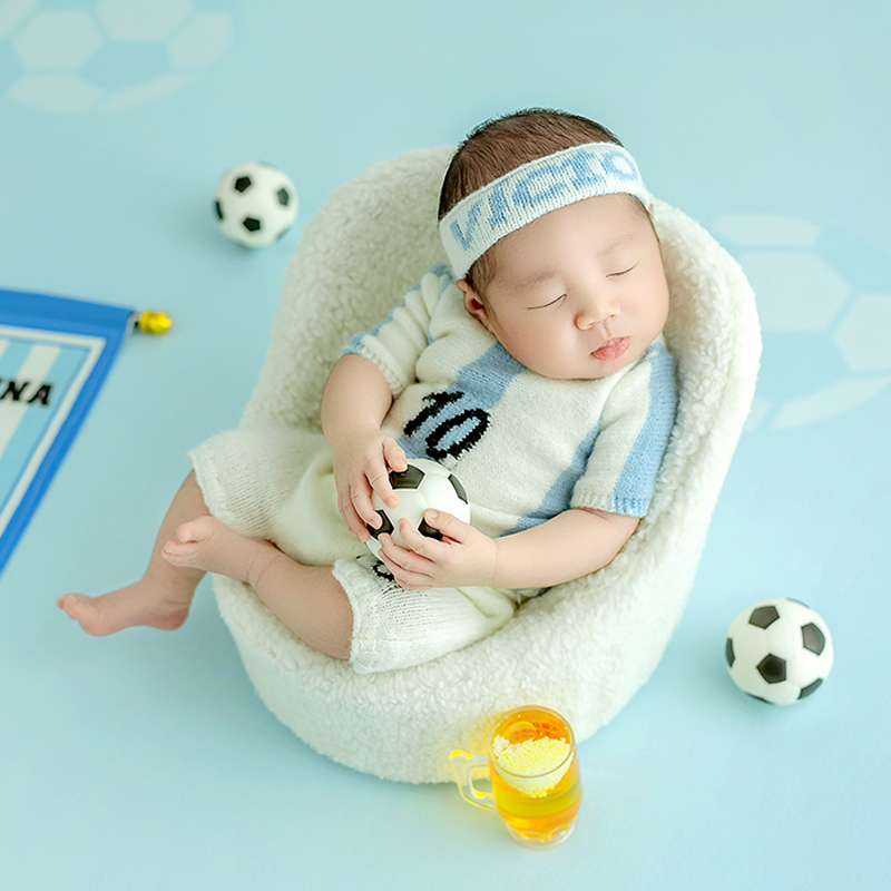 Infant Photography Props Outfit - 축구 아기 테마 신생아 사진 소품,