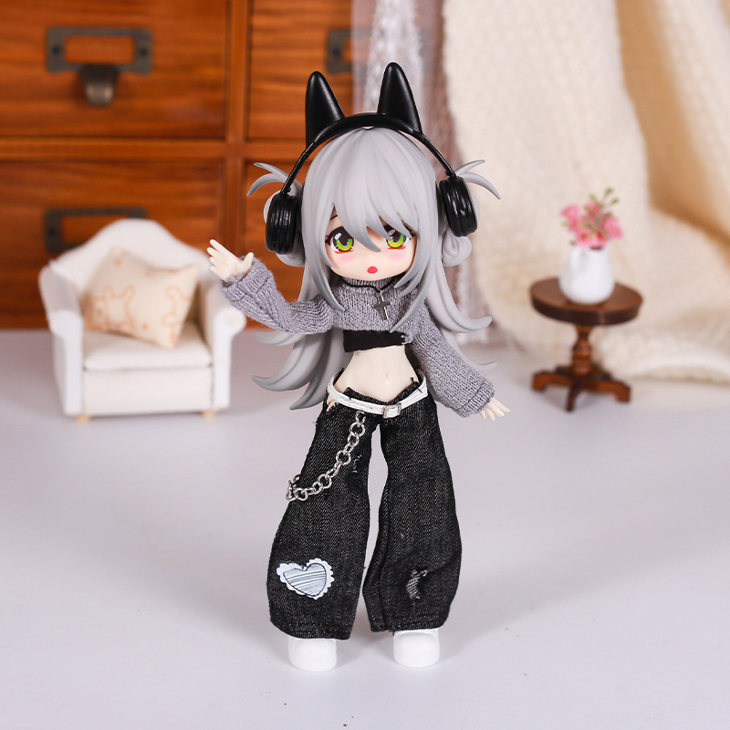 Bjd 인형 옷 거리 패션 기질 청바지 조끼 스웨터 세 - Baby Clothes 리뷰 및 가격