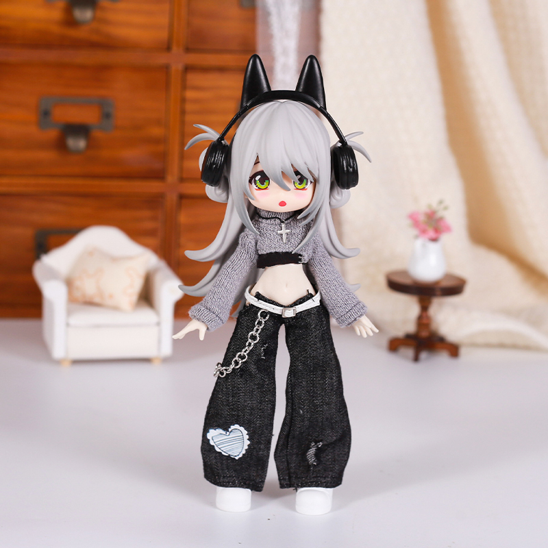 Bjd 인형 옷 거리 패션 기질 청바지 조끼 스웨터 세 - Baby Clothes 리뷰 및 가격