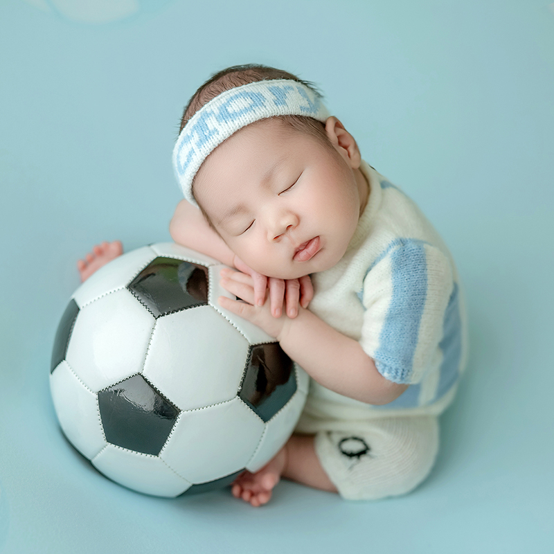 축구 아기 테마 신생아 사진 소품, 스포츠 축구 소년  - Infant Photography Props Outfit 리뷰 및 가격