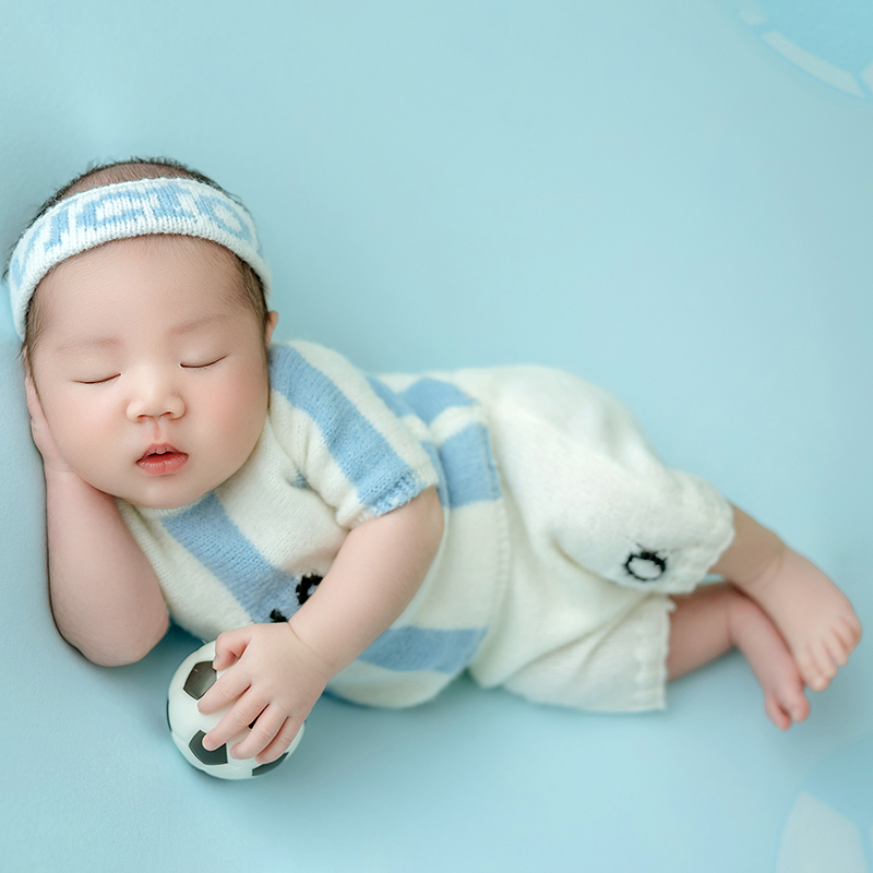 축구 아기 테마 신생아 사진 소품, 스포츠 축구 소년  - Infant Photography Props Outfit 리뷰 및 가격