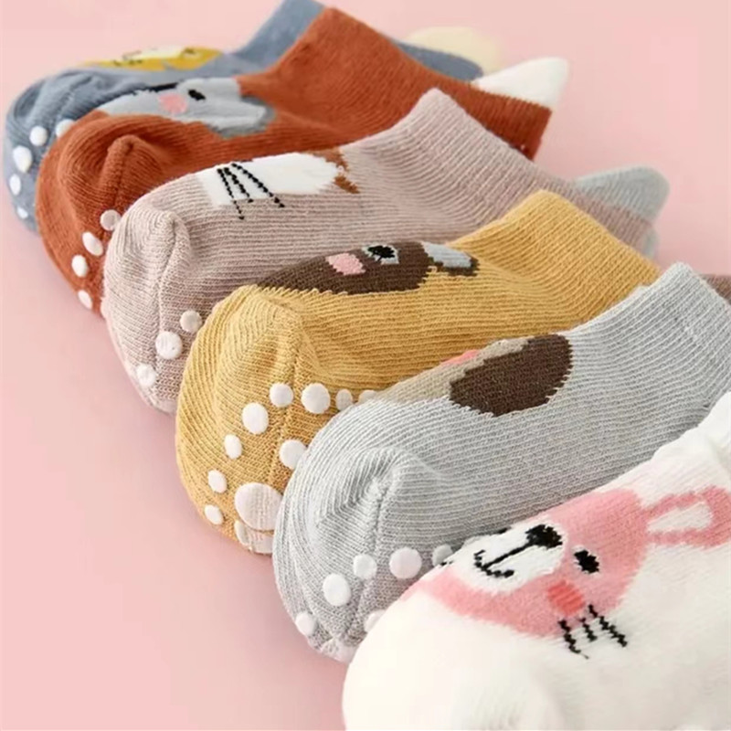 6 짝/몫 신생아 아기 양말 어린이 소년 소녀 면화 만 - Unisex Baby Socks Non Slip 리뷰 및 가격