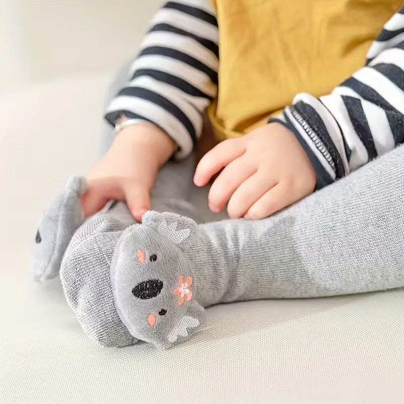 겨울용 두꺼운 면 아동용 긴 양말 3D 만화 플러시 무 - Unisex Baby Socks Non Slip 리뷰 및 가격