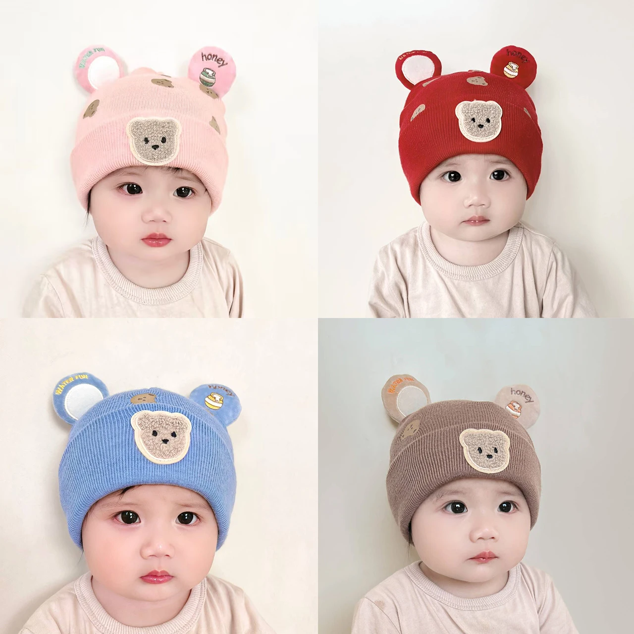 Wnter 따뜻한 아기 비니 모자 귀여운 곰 귀 유아  - Infant Beanie Hat With Ears 리뷰 및 가격