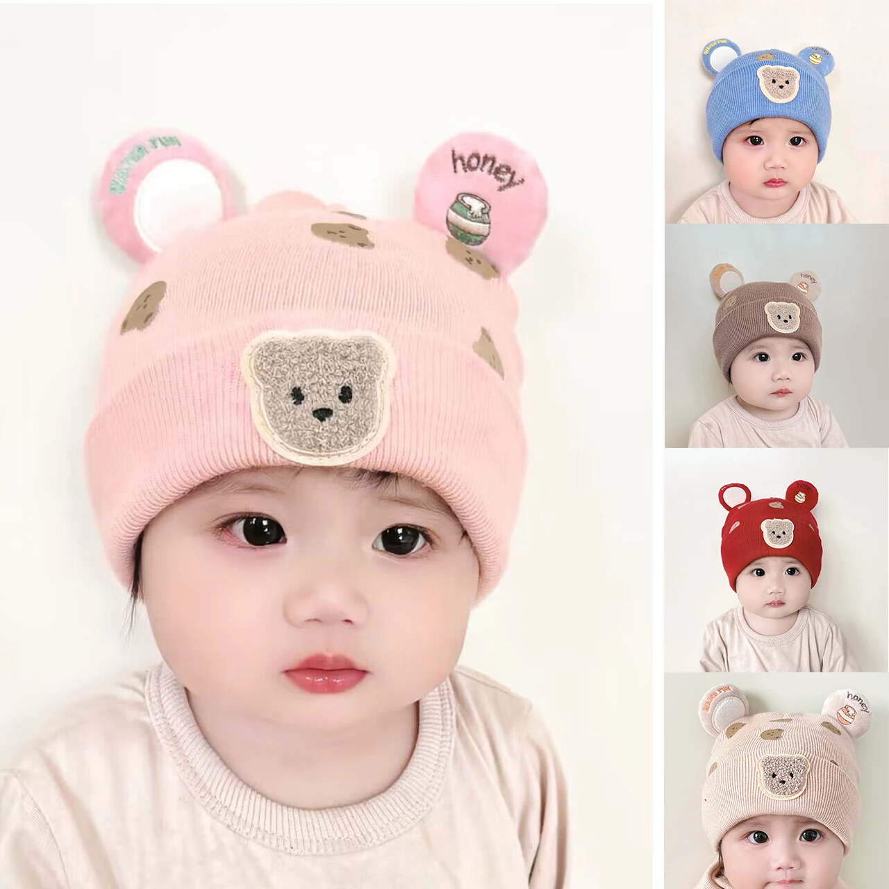 Wnter 따뜻한 아기 비니 모자 귀여운 곰 귀 유아  - Infant Beanie Hat With Ears 리뷰 및 가격