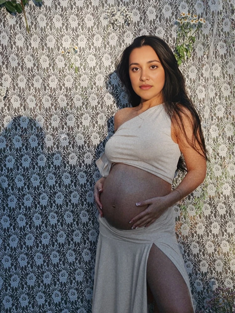 오프숄더 임부복 드레스 사진 촬영 투피스 세트 임신복  - Maternity Wear 리뷰 및 가격